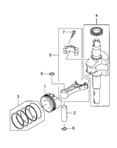 Part Location Diagram of KM-13001-7022 MTD Piston-Engine